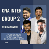 CMA Inter Group 2 Combo | Regular Batch by CA Mayank Saraf, CA Bishnu Kedia, CA Navneet Mundhra & CA Satish Jalan